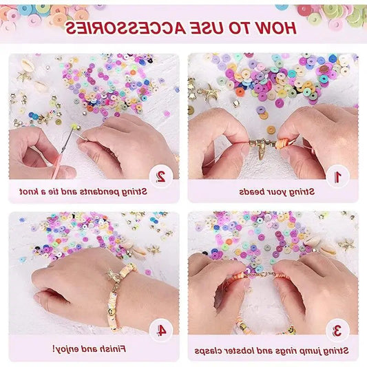 10800Pcs Making Beads Kit Box Jewelry Making Kit Set