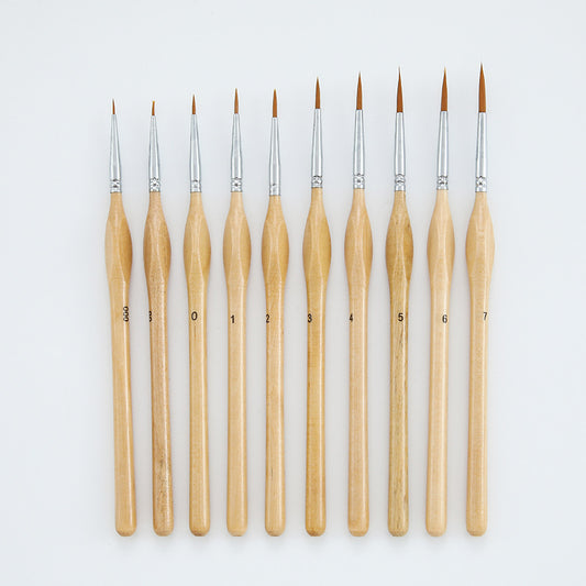 10pcs/set Miniature Paint Brushes Detail Fine Tip Painting Brushes