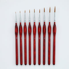 10pcs/set Miniature Paint Brushes Detail Fine Tip Painting Brushes