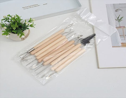 11 Pcs Set Double Sided Pottery Tools Clay Sculpting Tool Set For Modeling Clay