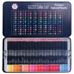 120-Color Oil-Based Eco Colored Colour Pencils Colors Lead Iron Box Set