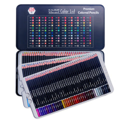 120-Color Oil-Based Eco Colored Colour Pencils Colors Lead Iron Box Set