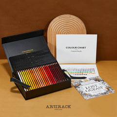 Wooden Oily Colored Pencils Set Coloring Colorful Art Supplies