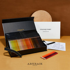 Wooden Oily Colored Pencils Set Coloring Colorful Art Supplies