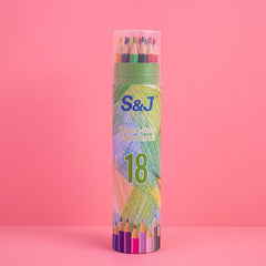 Oil Color Pencil Set With Paper Tube Professional Art Painting Colored Pencil Kit