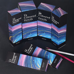 12/24/36/48/72 Colors Oily Colored Pencils Hexagon Wooden Handle Set