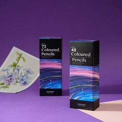 12/24/36/48/72 Colors Oily Colored Pencils Hexagon Wooden Handle Set