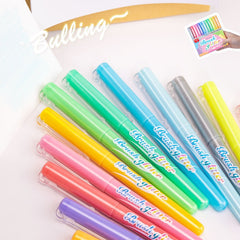 12 Colors Glitter Highlighter Markers Pens
