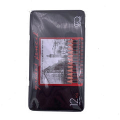 12 Pcs/Set 2H-8B Wooden Lead Pencils Set With Iron Box