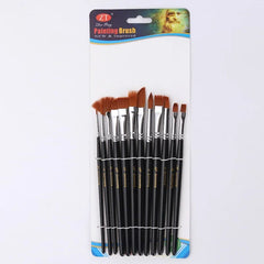 12pcs/set Watercolor Paint Brushes Nylon Hair Painting Brush