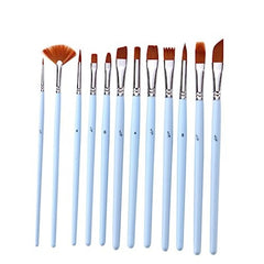 12pcs/set Watercolor Paint Brushes Nylon Hair Painting Brush