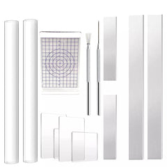 13pcs Set Polymer Clay Cutter Tools Acrylic Roller Pin For Sculpting Craft Shaping Knife Cutters Slicer Kit