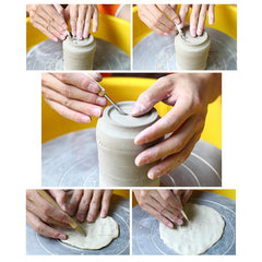 14pcs Clay Modeling Tool With Canvas DIY Creative Tools