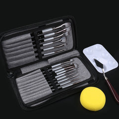19 Pcs Set Paint Brush Nylon Brush Set
