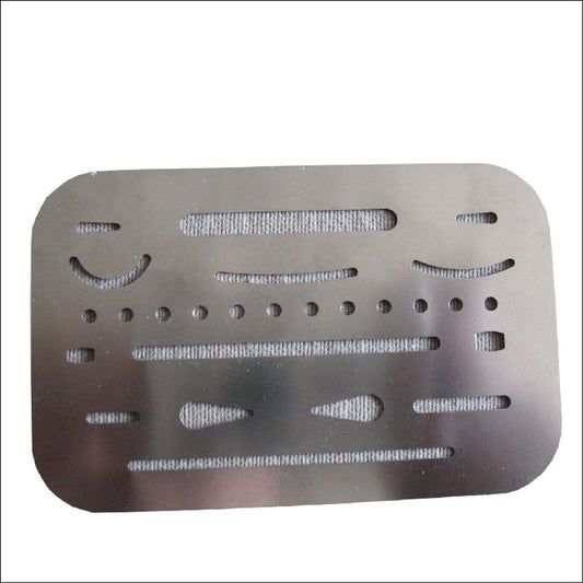 1PC Multifunctional Hollow Ruler Stainless Steel Measuring Tool