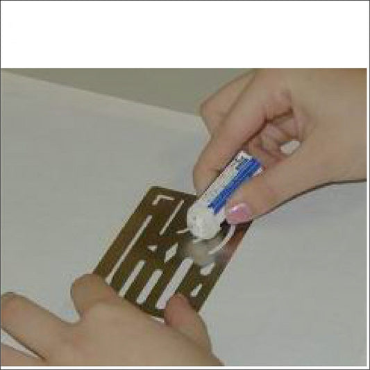 1PC Multifunctional Hollow Ruler Stainless Steel Measuring Tool