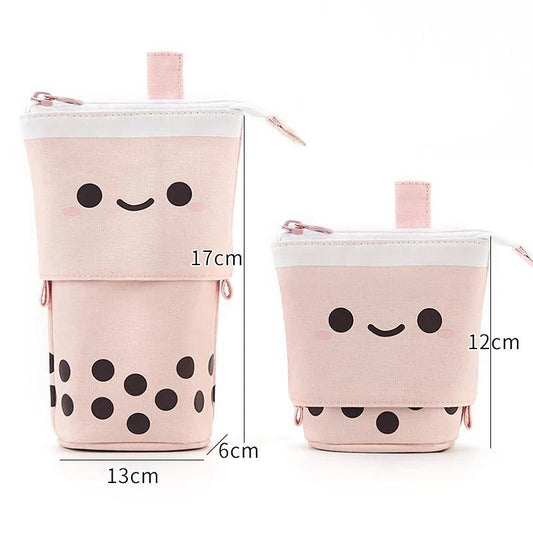 1Pc Fashion Cute Retractable Pencil Case Telescopic Pen Bag Stationery Case