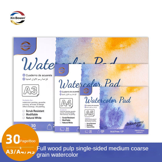 200gsm Watercolor Pad 30 Sheets Watercolor Drawing Paper