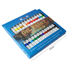 24 Colors Non-Toxic Oil Paint Set 12ml Professional Art Painting Supplies