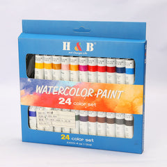 24 Colors Watercolor painting Kit 12ml Professional Art Painting Supplies
