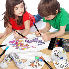24 Colors Waterproof Colorfast Fabric Textile Marker Pen