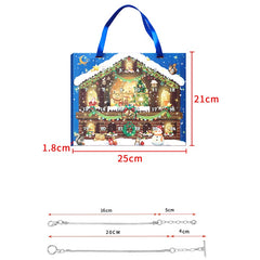24 Days Countdown Calendar DIY Bracelets Set Christmas Advent Gift Paper Box Set