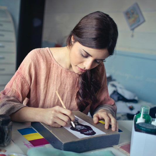 24PCS Paint Brushes Set Kit Artist Professional Nylon Hair Round Brushes With anvas Carry Case