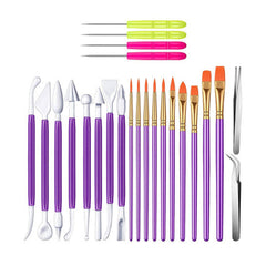 24 Pcs Ceramic Clay Tools Set Modeling Pottery Clay Sculpting Tools Kits