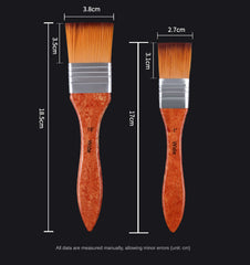 25 pcs Nylon Hair Paint Brush Set Multifunction Head Gouache Watercolor Oil Art Brush