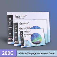 30 Sheets 200g Watercolor Paper Single-sided Glue Professional Art Students Special Painting Watercolor Paper - honeylives