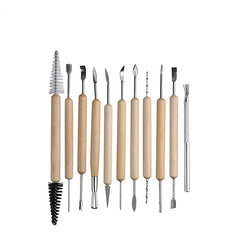 Pottery Clay Sculpting Tools 30pcs Set Wooden Carving Knife Tools