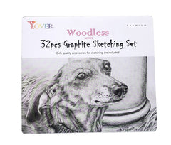 Sketch Pencil Set 32Pcs Graphite Pencil Set Charcoal Pencil Set With Tin Box
