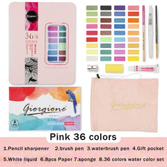 36/48 Colors Watercolor Paint Sets