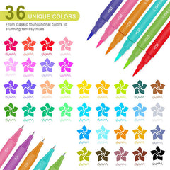 36 Color Double Headed Marker Pen Ink Non Toxic Art Painting