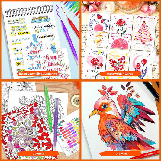 36 Color Double Headed Marker Pen Ink Non Toxic Art Painting