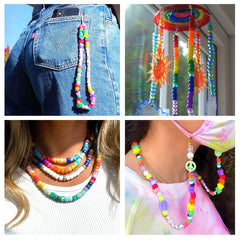 3960pcs Pony Beads Set Friendship Bracelet Making Kit 48 Colors Kandi Beads Set