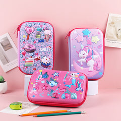 3D Pencil Case EVA Waterproof Durable Kawaii Pencil Bag