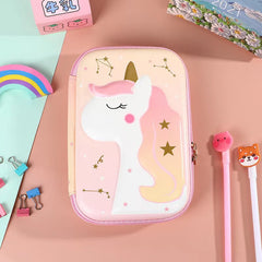 3D Pencil Case EVA Waterproof Durable Kawaii Pencil Bag