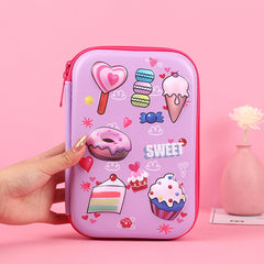 3D Pencil Case EVA Waterproof Durable Kawaii Pencil Bag