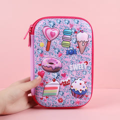 3D Pencil Case EVA Waterproof Durable Kawaii Pencil Bag