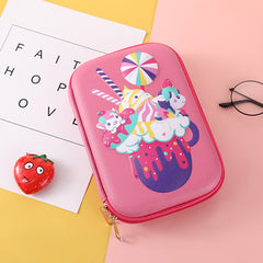 3D Pencil Case EVA Waterproof Durable Kawaii Pencil Bag
