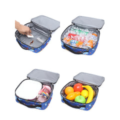 3pcs Set Children's Schoolbag Large Capacity Multi-function Print Student Backpack