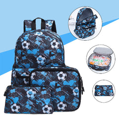 3pcs Set Children's Schoolbag Large Capacity Multi-function Print Student Backpack