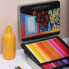 48/72 Colors Pop Series Colored Pencils Set With Iron Box