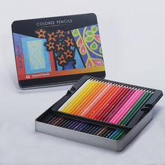 48/72 Colors Pop Series Colored Pencils Set With Iron Box