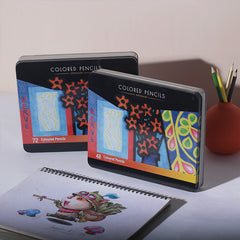 48/72 Colors Pop Series Colored Pencils Set With Iron Box