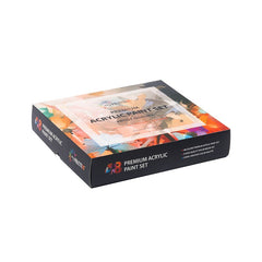 Acrylic Pigment Set 48 Tubes 22ml with Extra Air Brushes