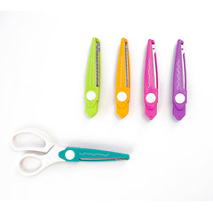 5-In-1 Detachable Craft Scissor Set With Different Cut Style Scissors