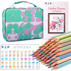 50 Colors Macaron Oil Colored Pencil Set Log Bright Color Round Rod Colored Pencil