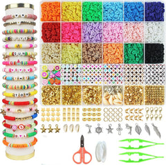 5100pcs Clay Beads Bracelet Making Kit For Friendship Jewelry Making